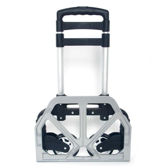 Portable, Foldable, Telescopic Trolley Trolley, Trolley, Luggage Cart, Black