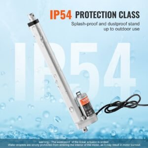 Linear Actuator 12V 12Inch 0.55'/s High Speed 220lbs/1000N IP54 Protection - Image 2