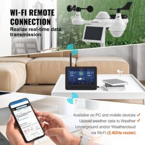 7-in-1 Wi-Fi Weather Station 7 In TFT Display Wireless Outdoor Sensor - Image 5