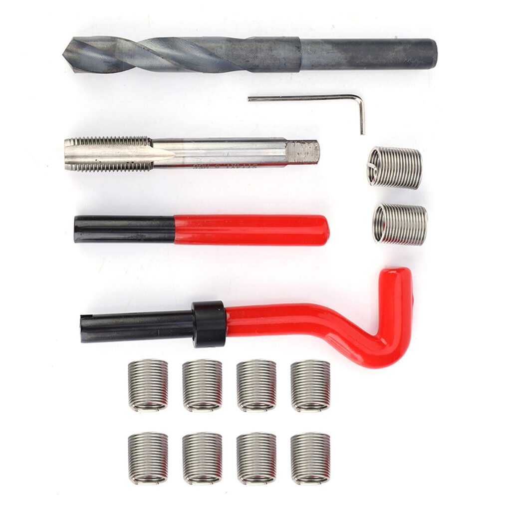 15 Pcs Thread Inserts M14x1.5 Female Thread Repairing Accessory Assortment Kit