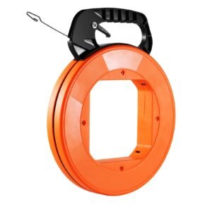Fish Tape Wire Cable Line Puller 120ft 1/8 In Steel With High Plastic Case - Image 1