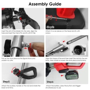 21V Electric Cordless Tiller Cultivator Powered Garden Tiller With 4 Blades 16 Steel Tines 550W 300RPM 4000mAh Battery Tilling 9-in Width & 9-in Depth For Lawn Gardening Soil Cultivation - Image 10