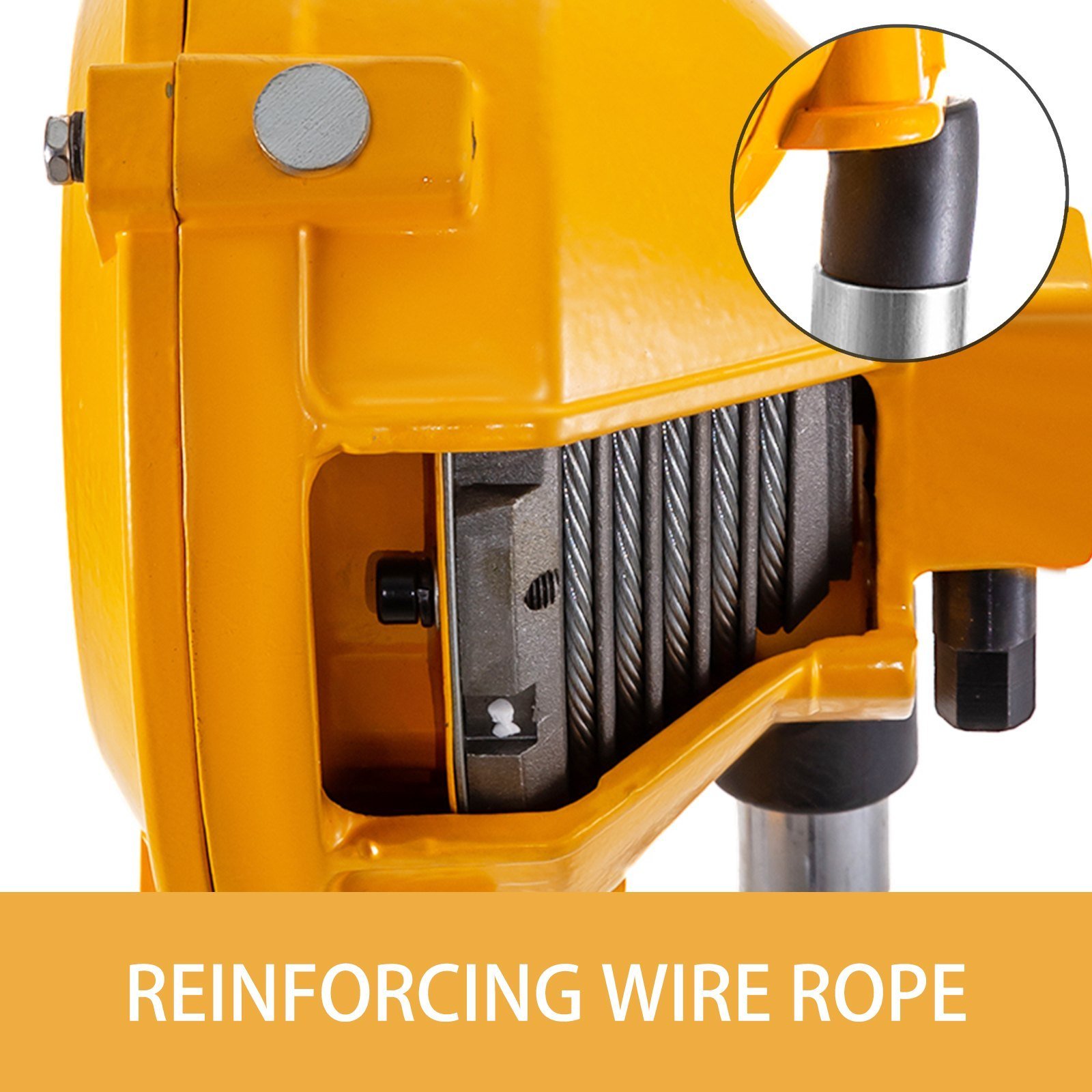 Spring Balancer 20-33lbs(9-15kg) Retractable Tool Holder 1.5m Length Tool Balancer With Hook And Wire Rope Adjustable Balancer Retractor Hanging Holding Equipment In Yellow - Image 4
