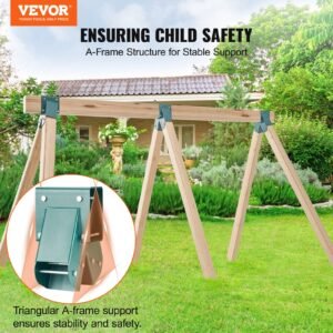 A-Frame Middle Swing Set Brackets, Heavy Duty Carbon Steel Swing Set Hardware With Mounting Hardware, DIY Swing Set Bracket Swing Set Kit For 4x4 Legs & 4x6 Beam, Green (3 Pcs) - Image 4