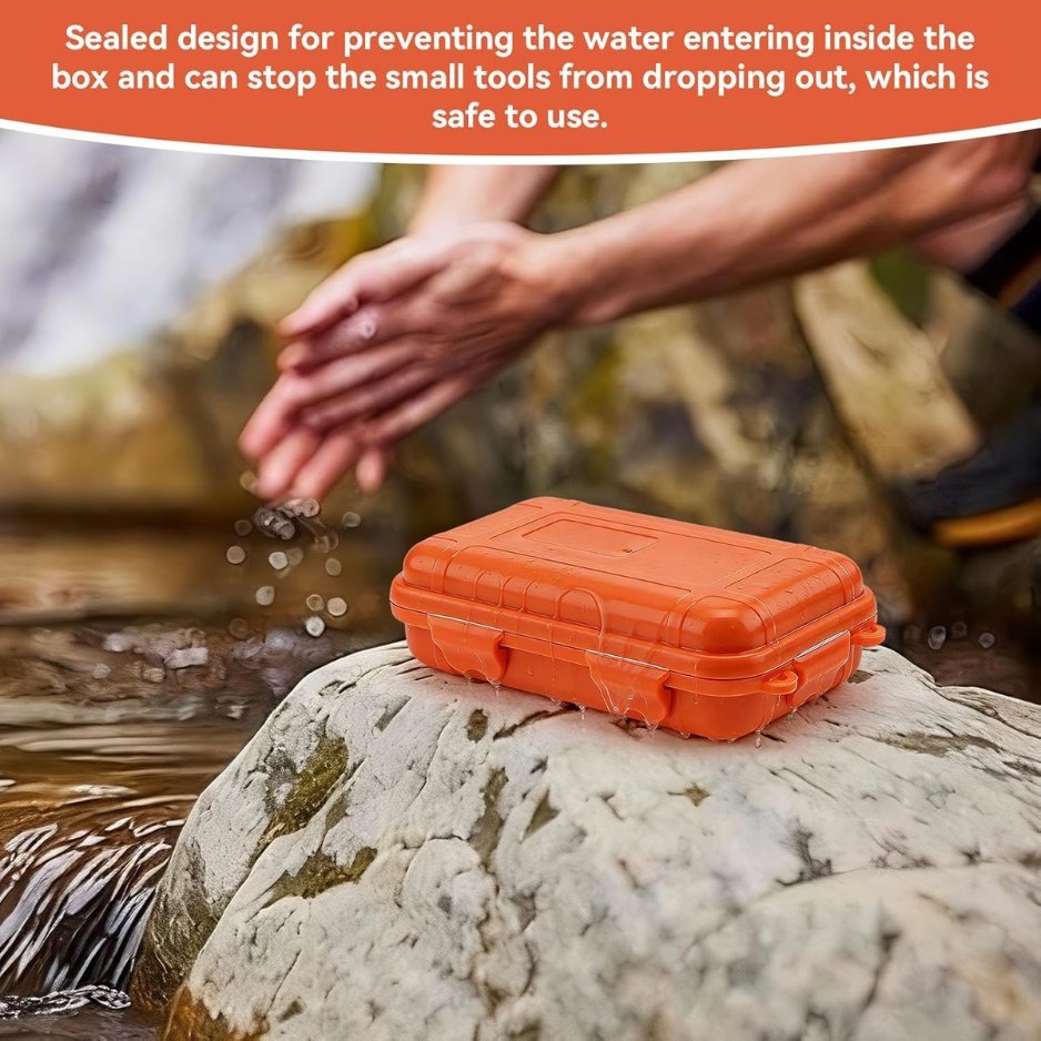 Outdoor Shockproof Box Sealed Plastic Container With Sponge Liner Waterproof Survival Gear Storage Case