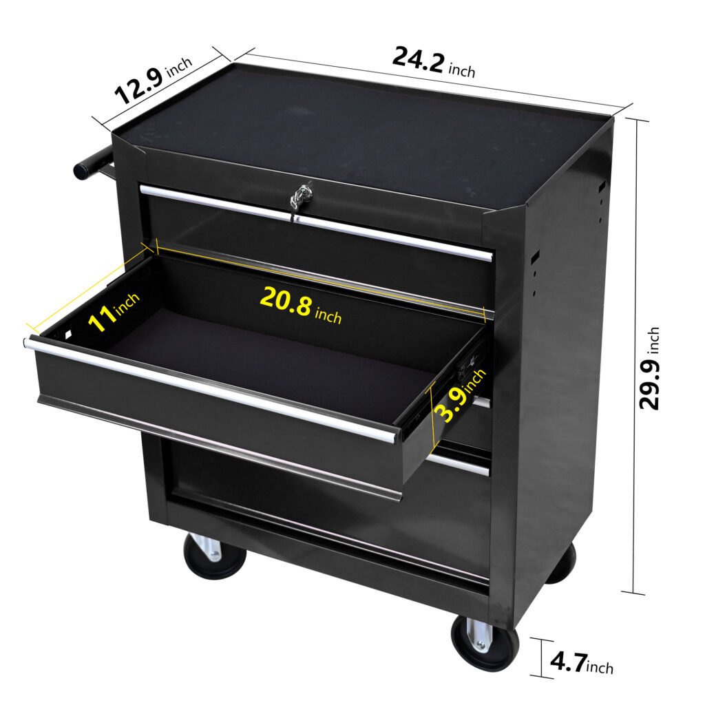 Metal Tool Storage Cart