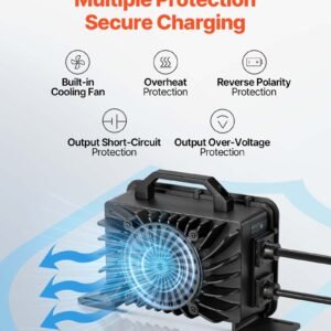 48V 18A Lithium Battery Charger 58.4V AC-DC LiFePO4 Smart Charger For RV - Image 5