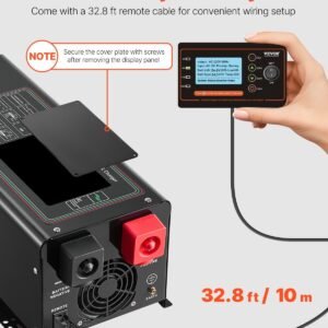 2000W Pure Sine Wave Inverter Charger DC 12V To AC 120V Power Inverter - Image 4
