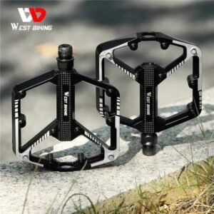 Bicycle Pedals DU Bearing Aluminum MTB Bicycle Pedals Black 9/16 Inch - Image 2