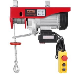 Electric Hoist Crane Winch 1320 Lbs 328 Ft Wireless & 14 Ft Wired Remote - Image 1
