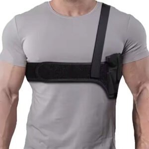 Multi Functional Outdoor Tactical Chloroprene Rubber Shoulder Leather Cover Breathable Hidden Underarm Gun Bag Hunting Flexible Chest Tool - Image 1