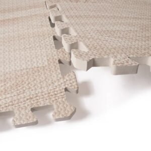 8-Piece Interlocking Wood Grain Foam Mat, Non-Slip And Wear-Resistant Floor Mat, Soft And Cushioning, Suitable For Living Rooms, Bedrooms/Children's Rooms - Image 5