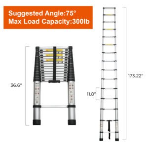 Aluminum Telescoping Ladder For Outdoor Work - Image 8