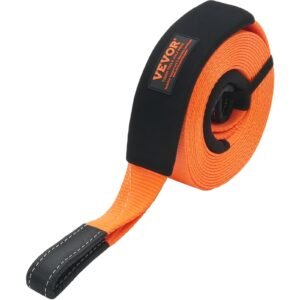 Polyester Heavy Duty Tow Strap Recovery Kit 3" X 30 Ft (MBS-36,000 Lbs) Winch Strap, Triple Reinforced Loop, Snatch Strap + 2" Shackle Hitch Receiver + 3/4" D-Ring Shackles (2PCS) + Storage Bag - Image 1