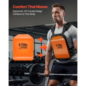 Curved Weight Vest Plates, 8.75 LB Pairs, Premium Steel Tactical Weighted Plates For Vest, Ergonomic Design, For Strength Endurance Training, Running, Jogging, Fitness, Heavy Workouts - Image 3