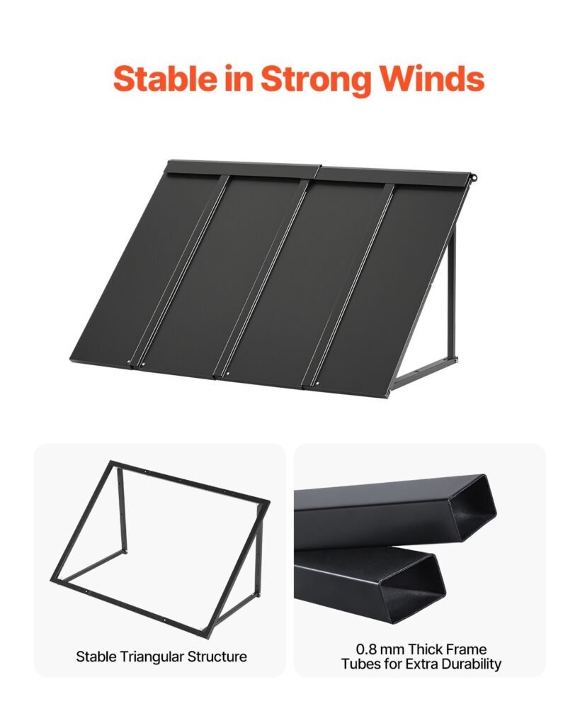 Window Awning Door Canopy 44x24 In Outdoor Steel Front Door Awnings Anti-Rust