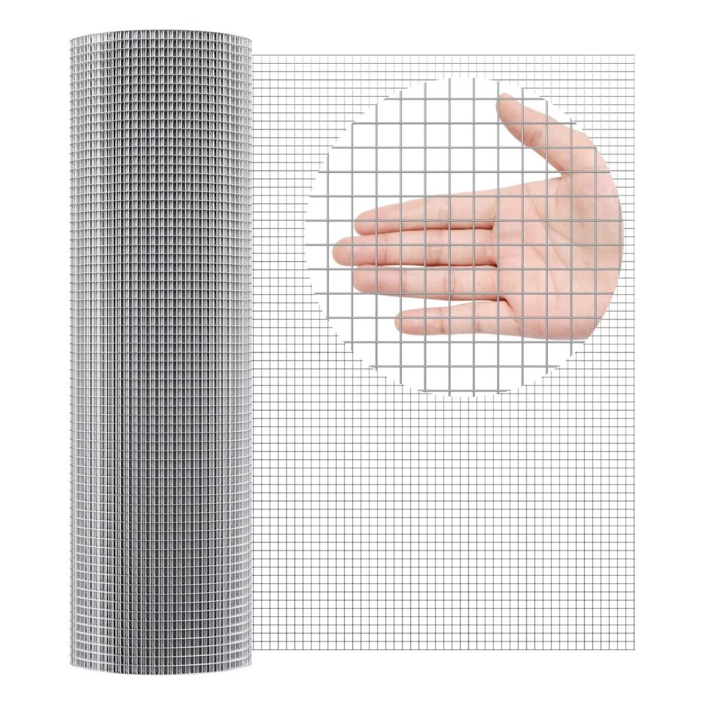 Hardware Cloth, 1'2 Inch 36in X 100 Ft 19 Gauge, Hot Dipped Galvanized Wire Mesh Roll, Chicken Wire Fencing, Wire Mesh For Rabbit Cages, Garden, Small Rodents
