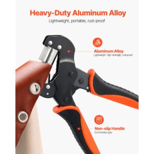 Grommet Tool Kit 1/4" 5/16" 3/8" 900 PCS Grommets Eyelet Tool Kit, With Eyelets And Washers, Manual Grommet Press Pliers, Hole Punch Tools, Blocks, For Leather, Tarps, Shoes, Crafts, Fabric - Image 2