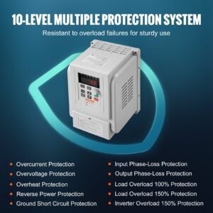 VFD 4KW,18A,5HP Variable Frequency Drive For 3-Phase Motor Speed Control - Image 5