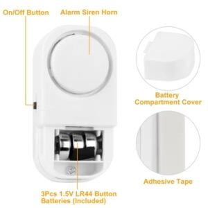 Wireless Window Door Magnet Alarms Magnetic Sensor Security Burglar Alarm For Kid Safety - Image 3