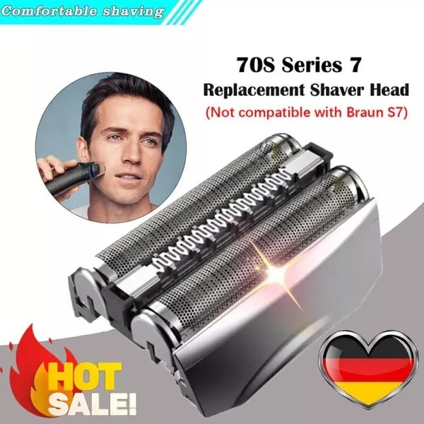 Replacement Shaver Head, Compatible With Braun Series 7 795cc 790cc 760cc 730 720 70s 70b Models, 100% Compatible, Smooth & Comfortable Shave
