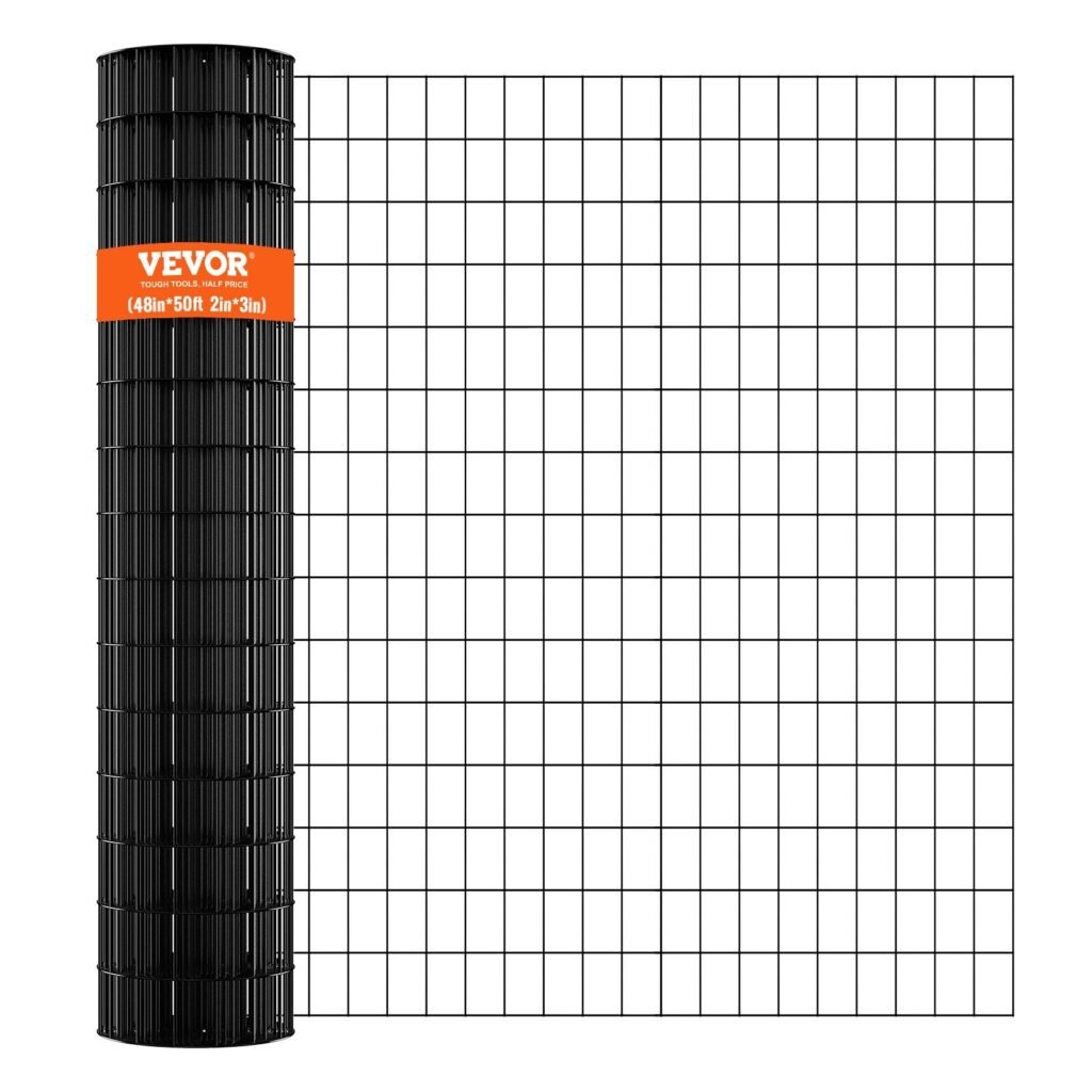 Hardware Cloth, 48'' X 50' Galvanized Wire Mesh Roll, 16 Gauge Chicken Wire Fence Roll, Vinyl Coating Metal Wire Mesh For Chicken Coop Barrier, Rabbit Snake Fences, Poultry Enclosures