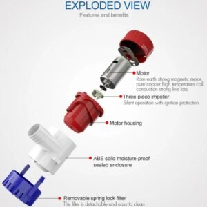 1100GPH 12V Electric Marine Submersible Bilge Sump Water For Boat 3  4Hose - Image 6