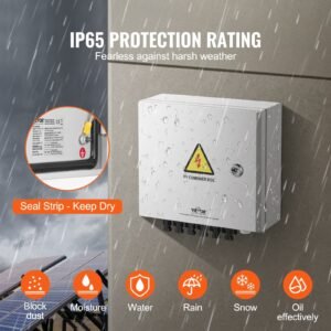 Solar PV Combiner Box 6 String 15A For Solar Panel System Steel Case IP65 - Image 3