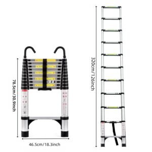3.2m Aluminum Folding Ladder Multi-Functional For Home And Work - Image 3