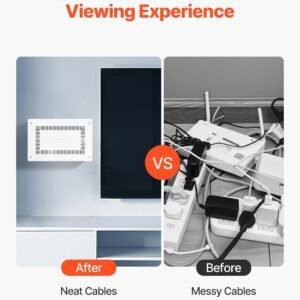 Structured Media Enclosure 9 In Recessed In-Wall TV Media Box With Cover - Image 2
