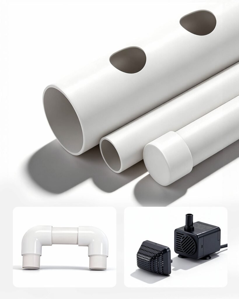 Hydroponics Growing System Kit, 3-Tier 108 Sites UPVC Pipe Hydroponic Grow Kit With Timed Irrigation, Thickened Hydroponic Pipes, Indoor Home Garden Vegetable Planting Grow Kits For Fruit Herb