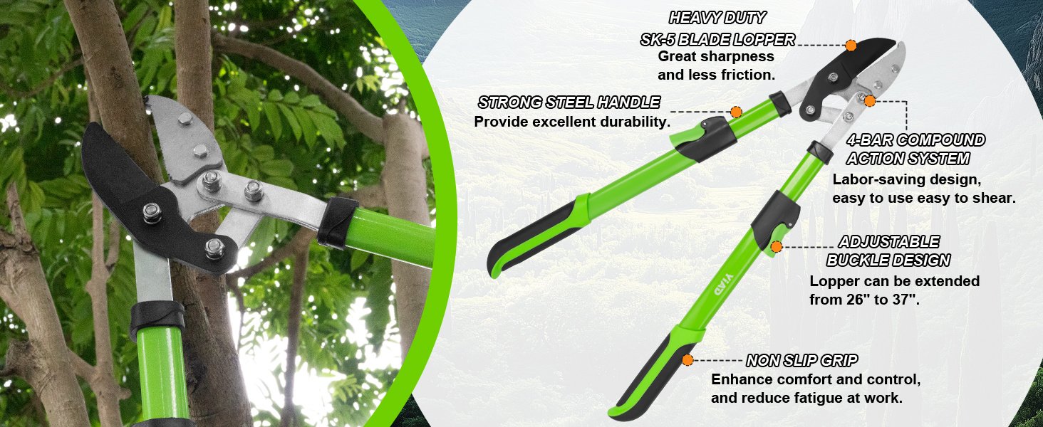 Telescopic Handle With A Knife For Pruning Shears - Image 3