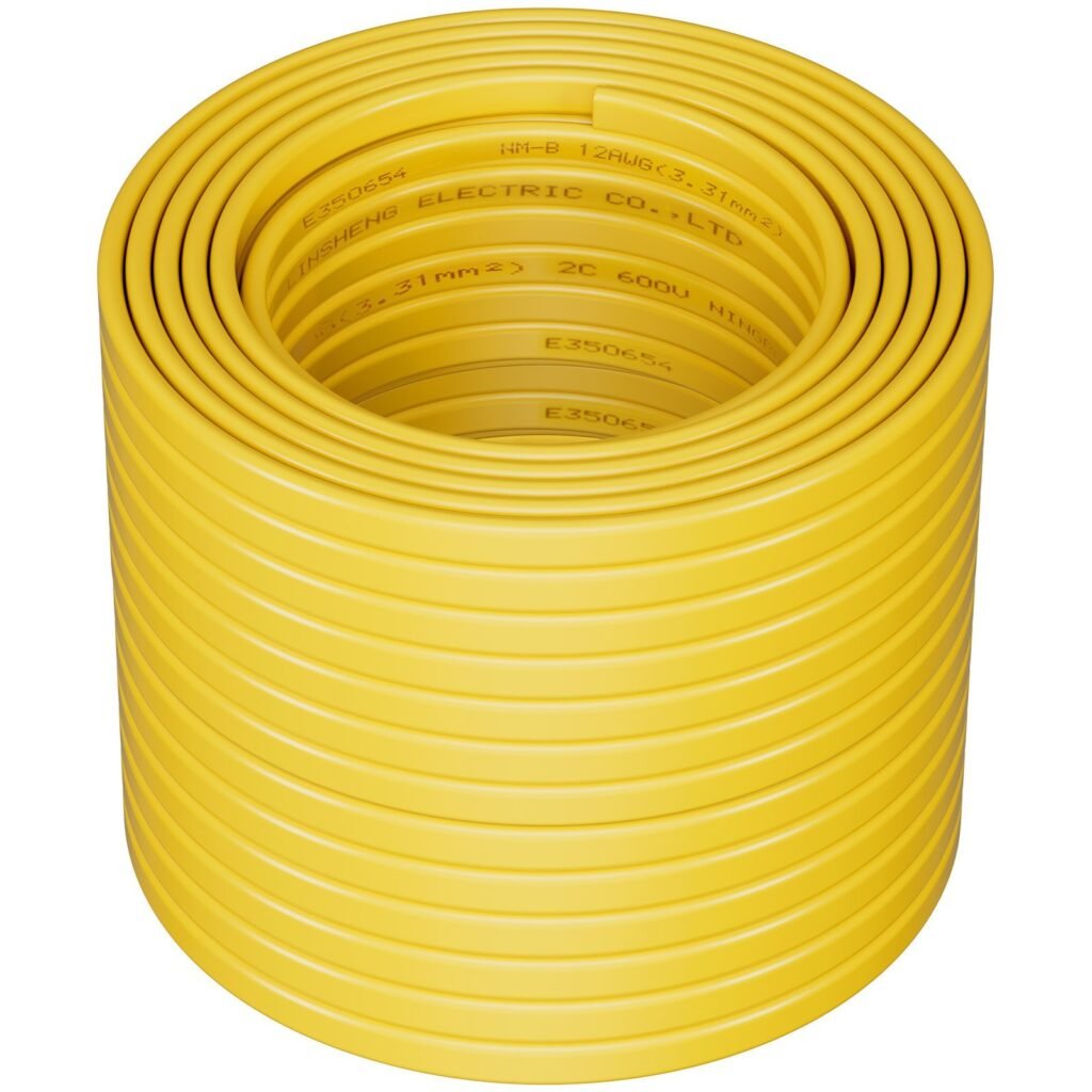 NM-B Wire 12AWG'2C Copper Core Cable 100 Ft Electrical Wire With Ground