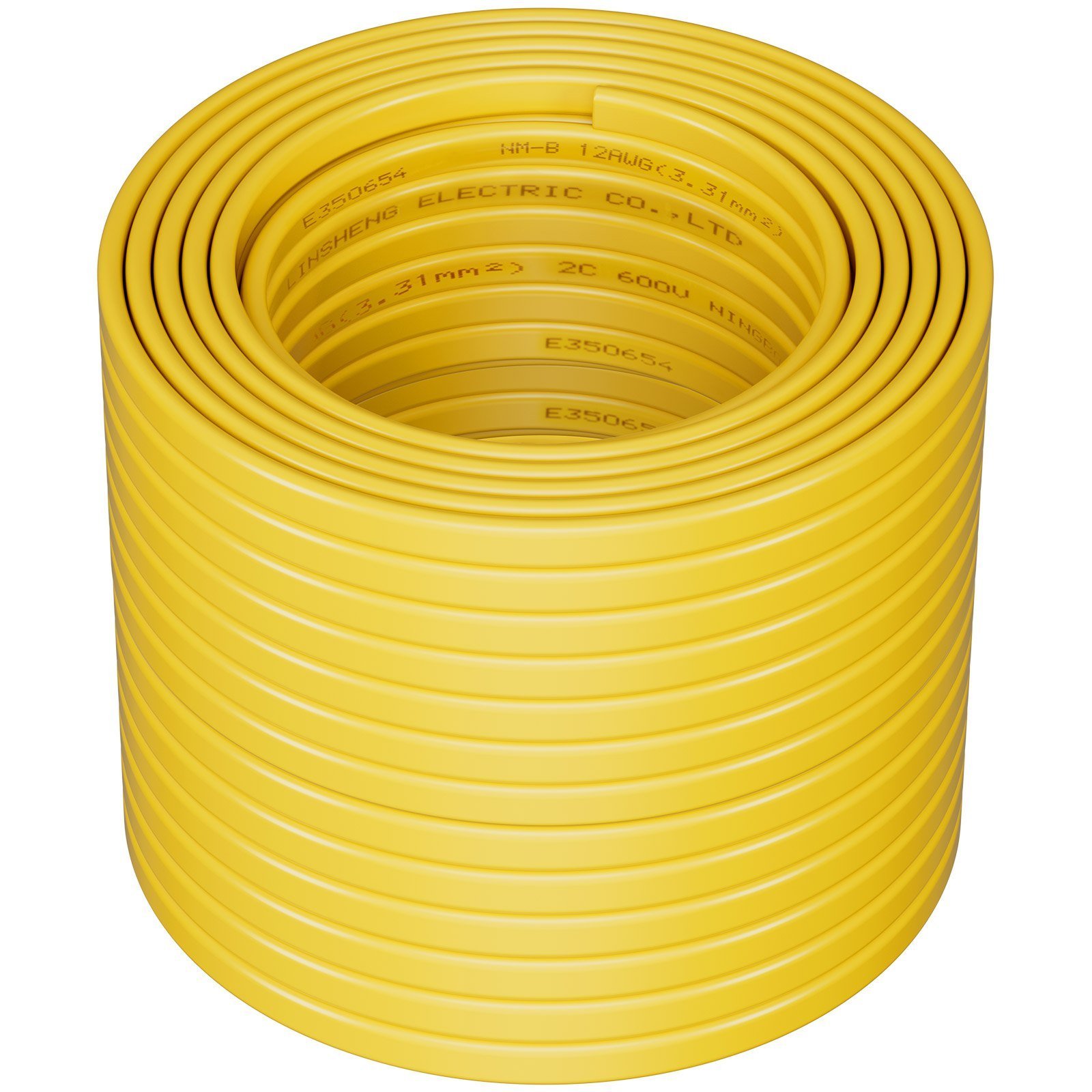 NM-B Wire 12AWG'2C Copper Core Cable 100 Ft Electrical Wire With Ground - Image 1