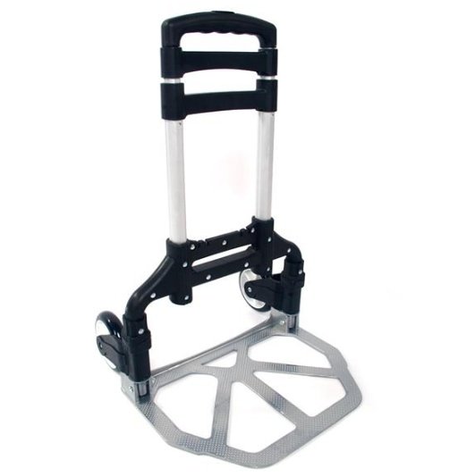 Portable, Foldable, Telescopic Trolley Trolley, Trolley, Luggage Cart, Black