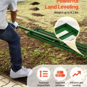 Lawn Leveling Rake, 48"x10" Level Lawn Tool, Heavy-duty Lawn Leveler With 78" Steel Extended Handle, Yard Leveling Rake Suit For Garden, Golf Lawn, Farm - Image 5