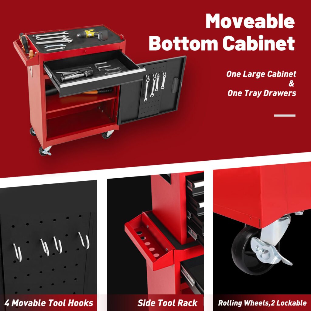 TOOL STORAGE CABINET FOR HOME & GARAGE USE