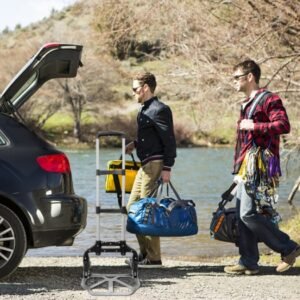 Portable, Foldable, Telescopic Trolley Trolley, Trolley, Luggage Cart, Black - Image 1