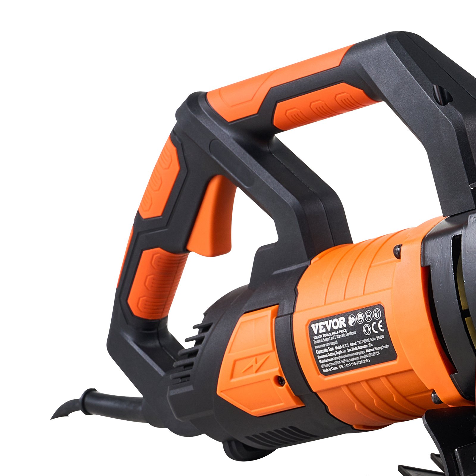 VEVOR Electric Concrete Saw, 16 In, 3200 W 15 A Motor Circular Saw Cutter With Max. 6 In Adjustable Cutting Depth, Wet Disk Saw Cutter Includes Water Line, Pump And Blade, For Stone, Brick - Image 4