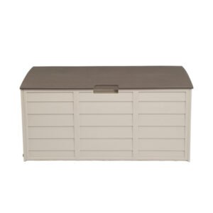75gal 130lb Brown Plastic Patio Storage Box - Image 1