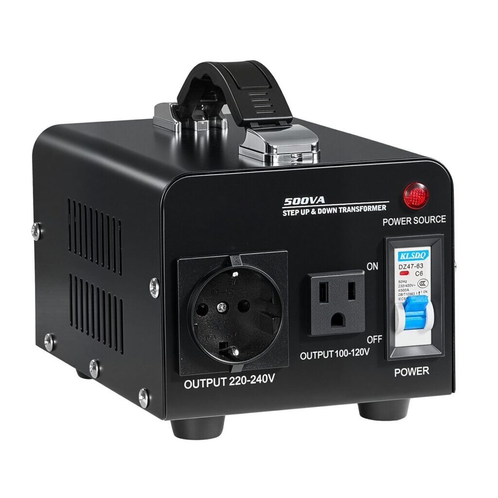 Voltage Converter Transformer 500VA Step Up/Down 110V To 220V/220V To 110V