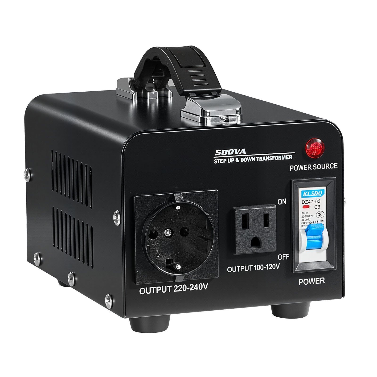 Voltage Converter Transformer 500VA Step Up/Down 110V To 220V/220V To 110V - Image 1