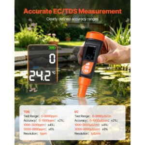 TDS Meter, 0-9990 Ppm Measuring Range, EC (Conductivity) /TDS (ppm) Multi-Parameter Measurement, Digital Water Tester With ATC, Clear VA Display Screen, For Drinking Water Quality Testing - Image 5