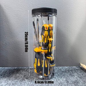 Screwdriver Set, 10 Pcs Set With Handle Screwdrivers And 2 Portable Screwdriver Bits, Including Flathead 5mm, 6mm, And Phillips PH0, PH1, PH2 Bits, Suitable For Home Repairs - Image 4