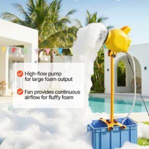 Foam Machine, Adjustable Angle Control Foam Cannon Party Machine, Bubble Cannon With 37QT Water Tank, Stable Vertical Design, Dense Foams Maker For Gatherings, Celebrations & Party - Image 3