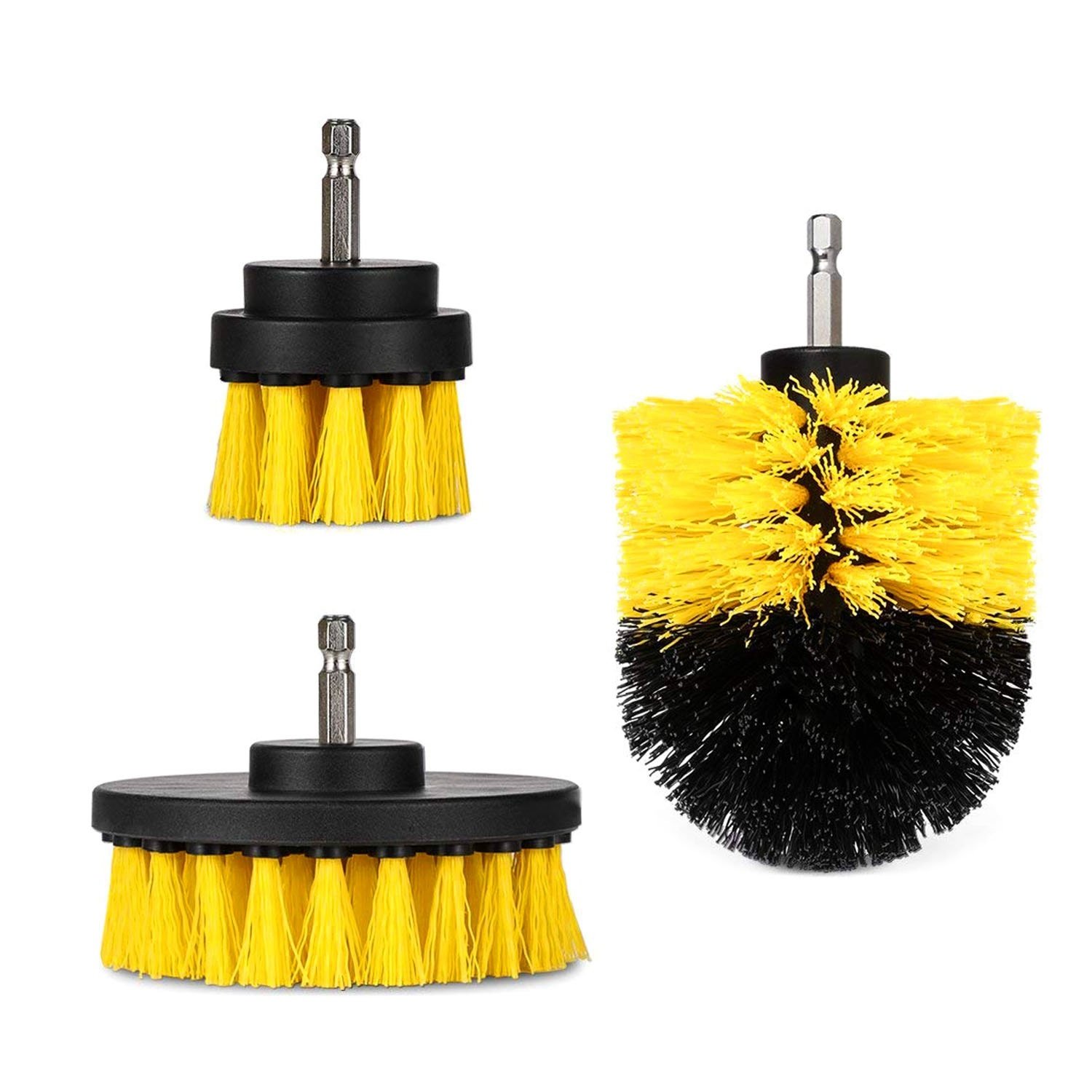 3Pcs Per Set Drill Brush Power Scrubber Cleaning Brush For Car Carpet Wall Tile Tub Cleaner Combo Brush Only - Image 13