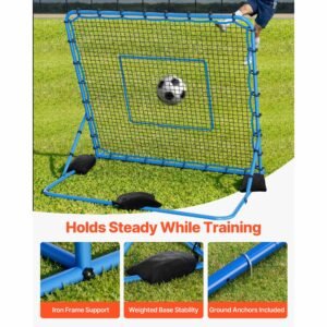 Soccer Rebounder Net, Quick-Switch Angle Soccer Goal Rebounder For Control, Passing Practice, Heavy-Duty Iron Frame & PE Net, Easy Setup Ball Training Aids & Equipment For Teens&Adults,7 X 6 Ft - Image 3