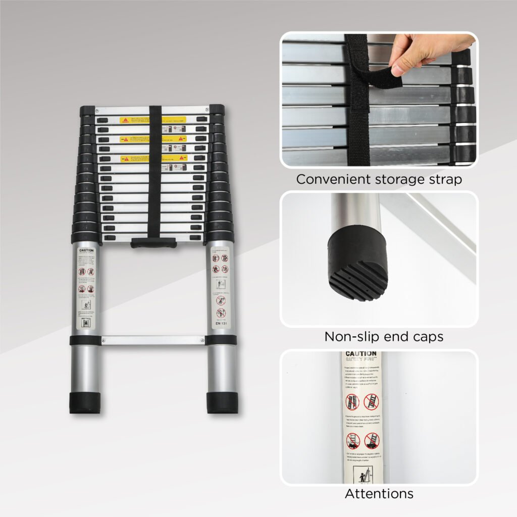 Aluminum Telescoping Ladder For Outdoor Work