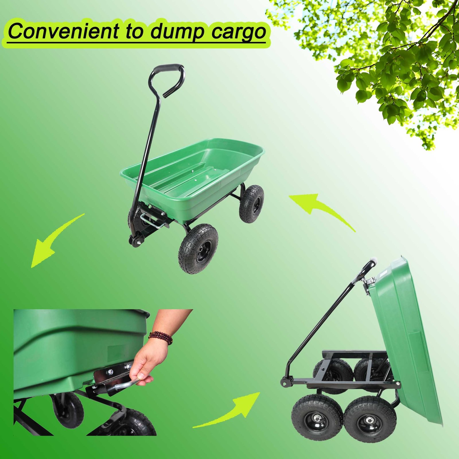 Folding Car Steel Frame Dump Truck 10 Inches - Image 8