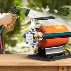 Water Transfer Pump, 12V DC 360 GPH 1/10HP, Portable Electric Utility Pump With 6 Ft Suction Hose Kit, Impeller, Suction Strainer, For Garden, Rain Barrel, Pool, Pond, Hot Tub, Aquarium Draining - Image 6
